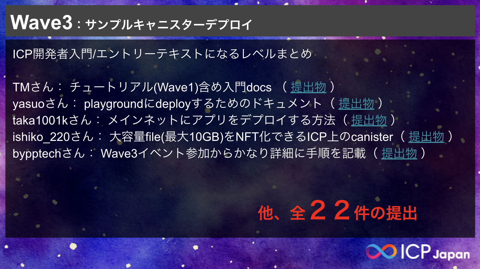 開催レポート：【ICPハッカソン2025優秀表彰式】優秀者交流会